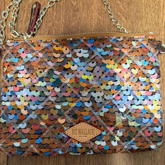 MZ Wallace Colorful Sequin Crossbody Bag like new! - Picture 3 of 4